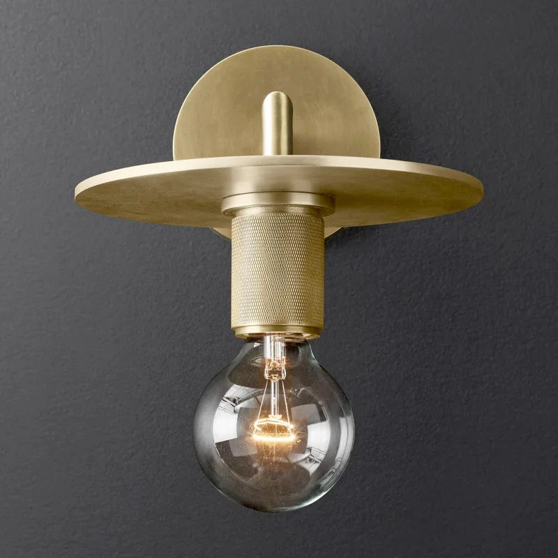 Modern Bronze LED Wall Lamp - Scandinavian Design for Bedroom & Living Room