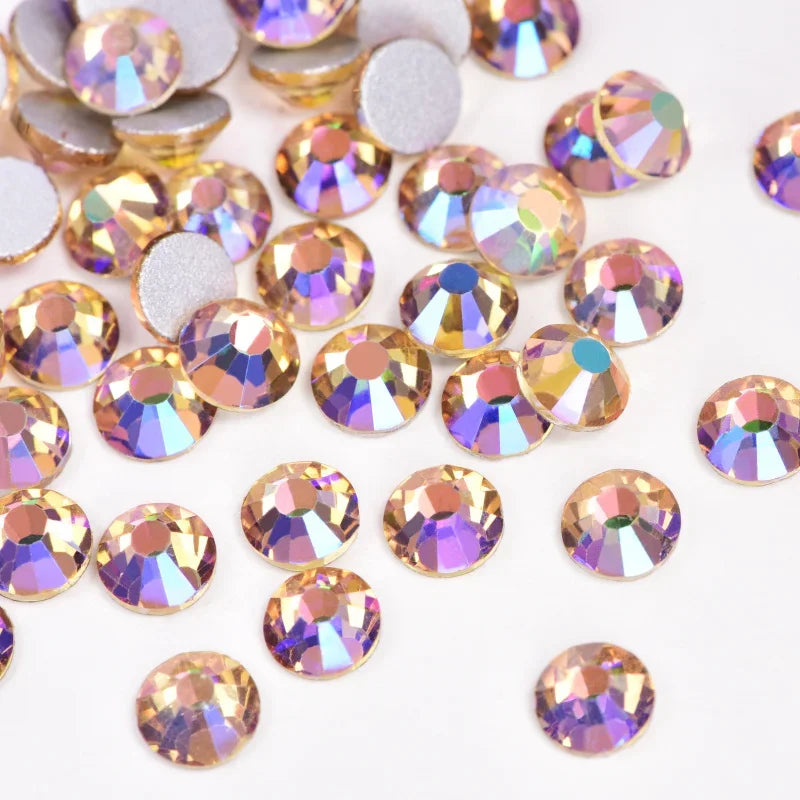 OLeeya Bulk Non-Hotfix Rhinestones for DIY Nail Art & Garments