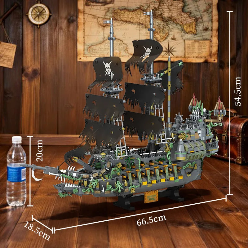 2434Pcs Flying Dutchman Pirate Ship Building Blocks Model for Kids