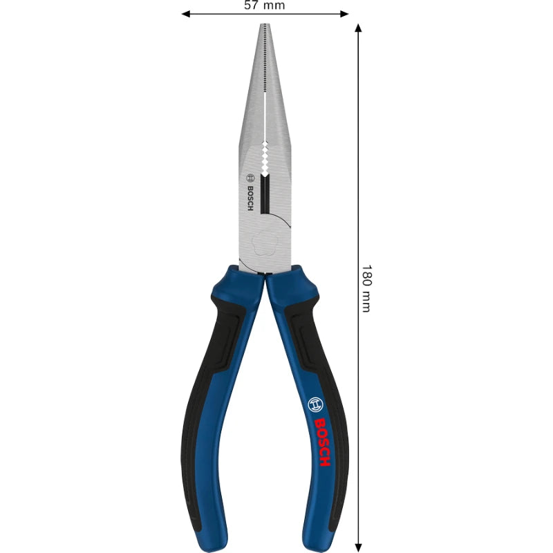 Bosch Long-Nose Pliers - Superior Grip & Precision Cutting Tool