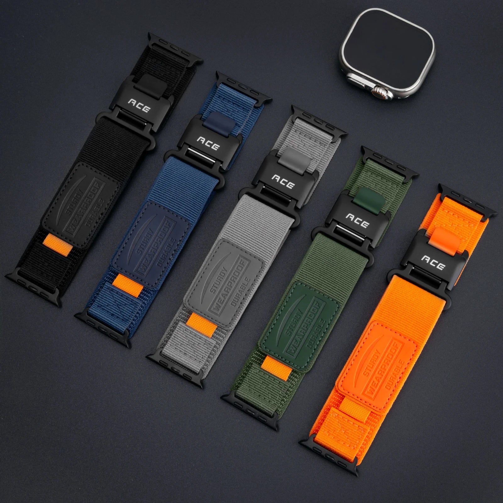 Magnetic Nylon Apple Watch Band - Fits 42mm to 49mm Models