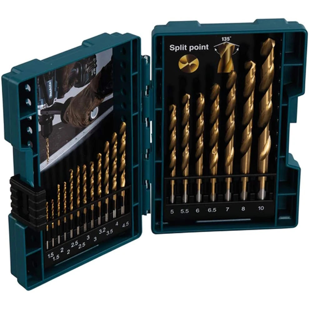 Makita HSS-TiN 19-Piece Drill Bit Set - Ultimate Precision Tools