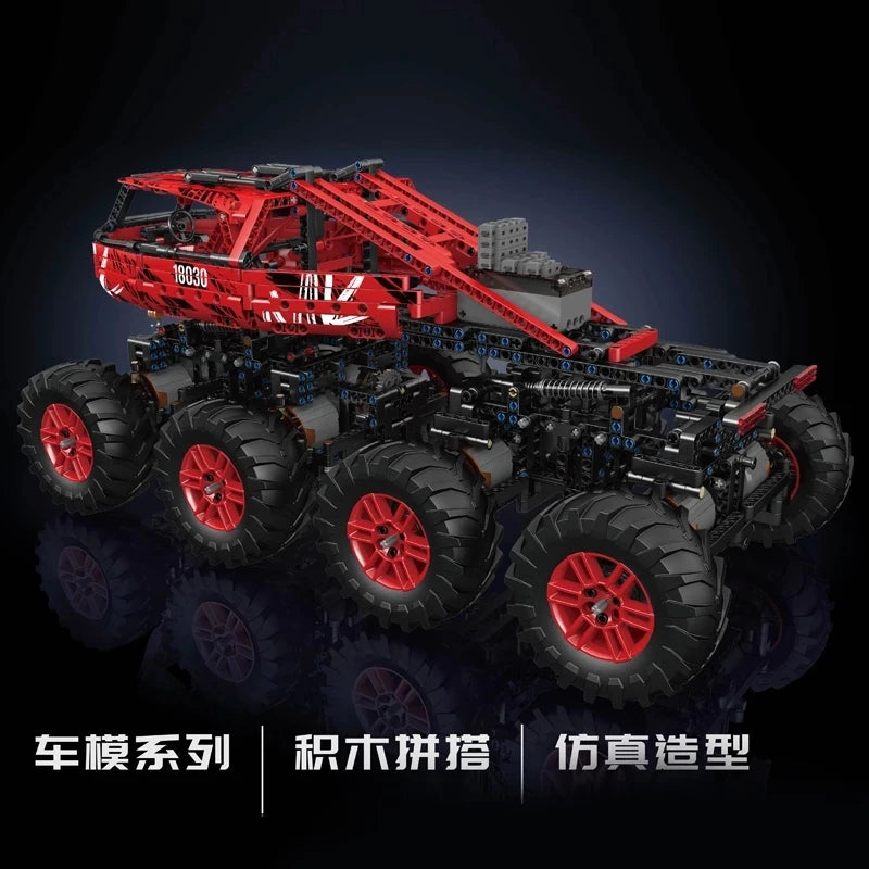 MOULD KING Remote Control Climbing Truck Building Blocks for Kids