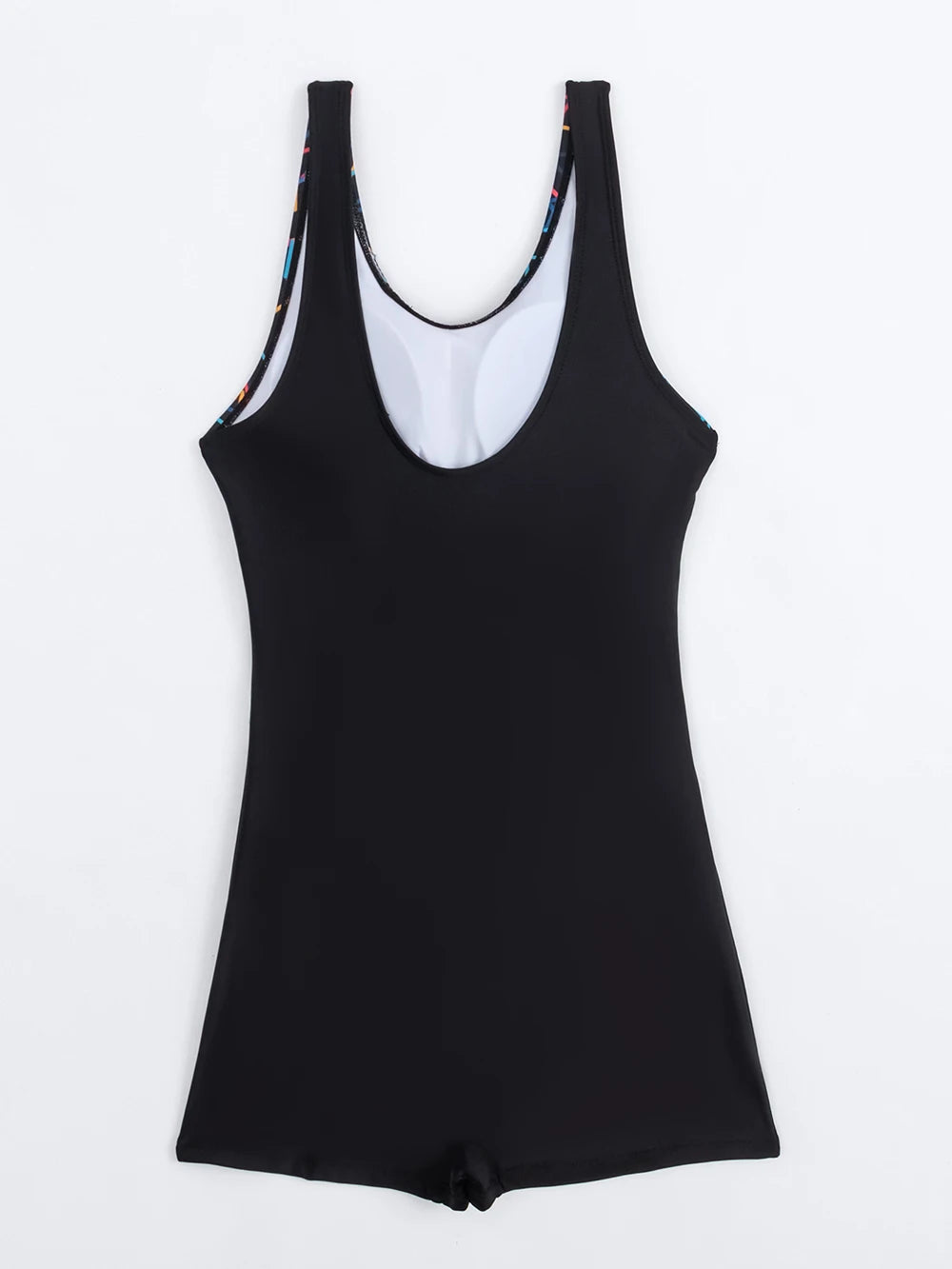 Stylish Padded One Piece Swimsuit for Women - Racerback Design