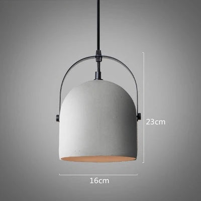 Stylish Nordic Cement Pendant Light Chandelier with E27 Base