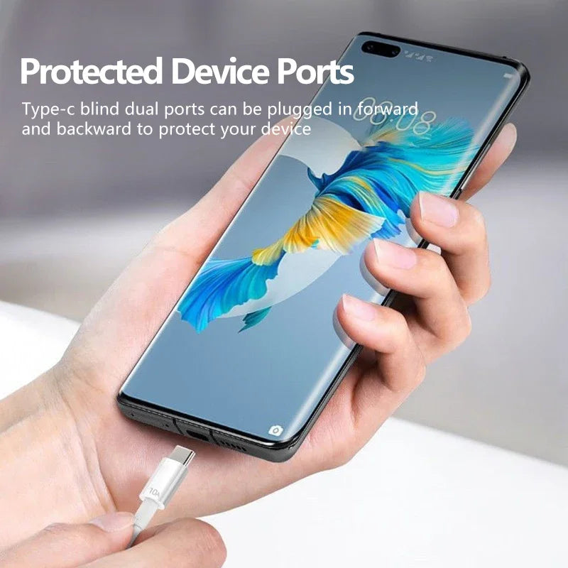 120W USB to Type-C Fast Charging Cable for Android & Xiaomi Devices