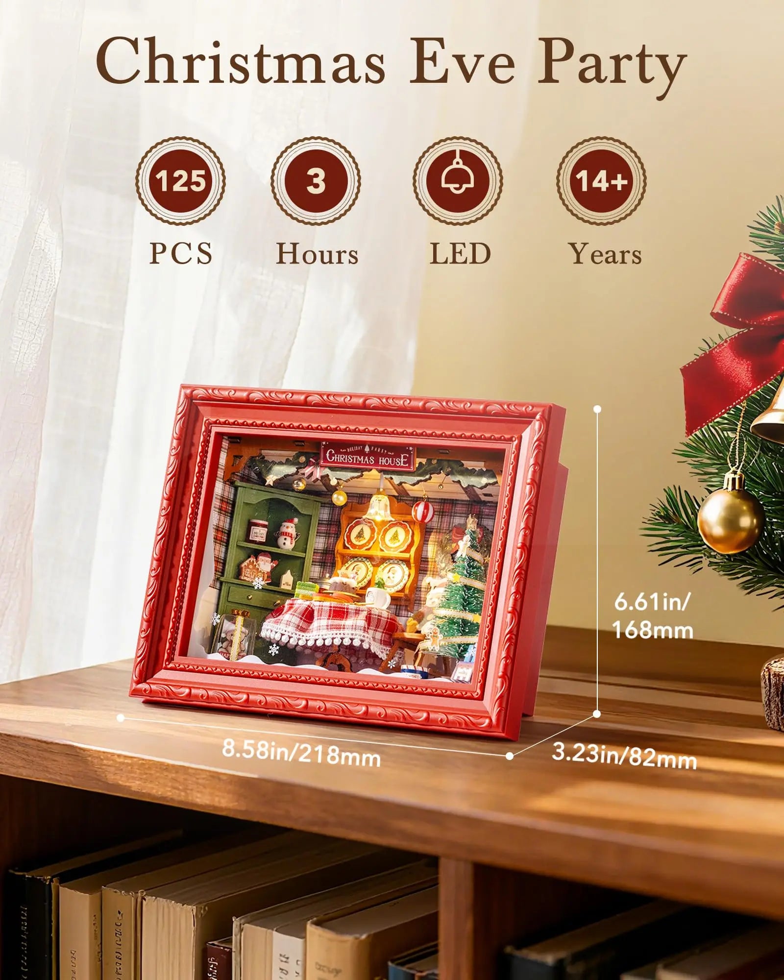 Rolife 3D LED Christmas Diorama Puzzle Kit - Festive Home Decor