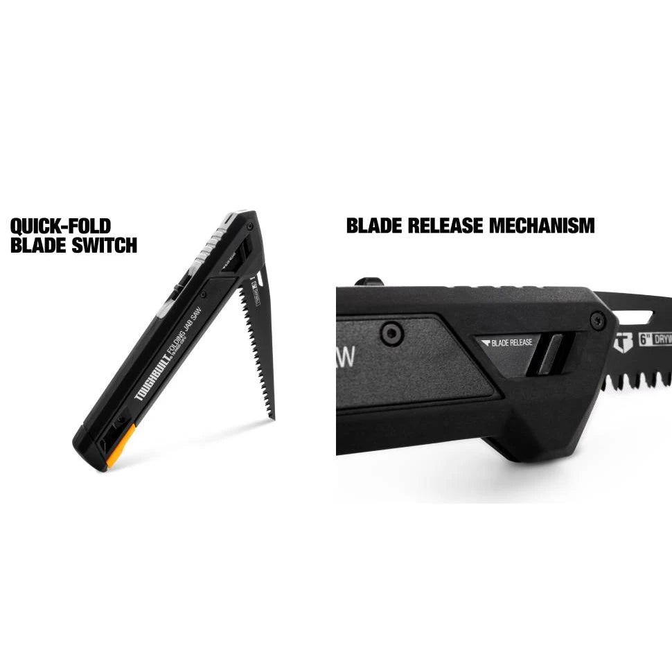 ToughBuilt Folding Jab Saw - 4 Blades for Ultimate Cutting Versatility
