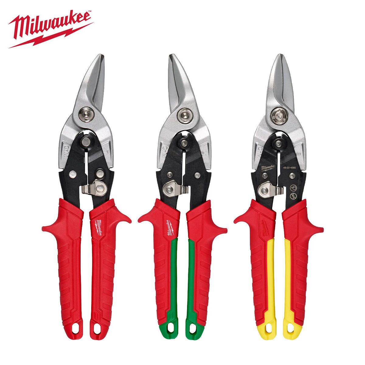 Milwaukee Heavy-Duty Aviation Snips - Left & Straight Cutting Tools