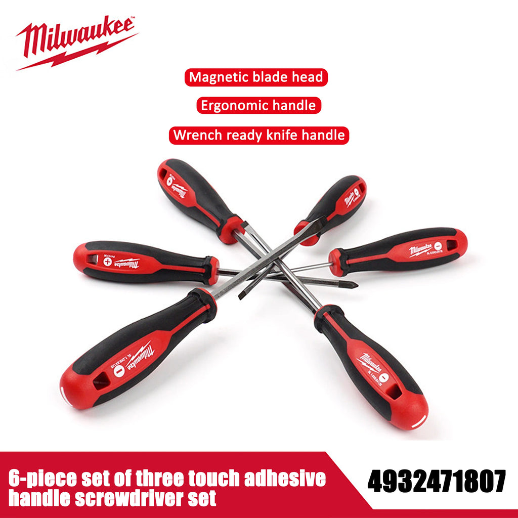 Milwaukee 6-Piece High Torque Screwdriver Set with Strong Magnet
