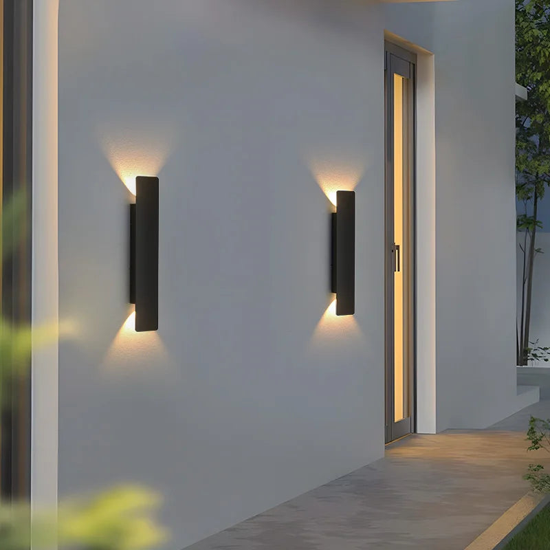 Pumous Outdoor Waterproof 18W LED Wall Lamp - Modern Design