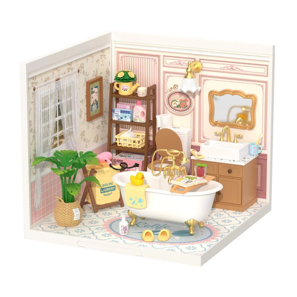 ROBOTIME Rolife Super Creator Pop Bubble Bathroom Dollhouse Kit