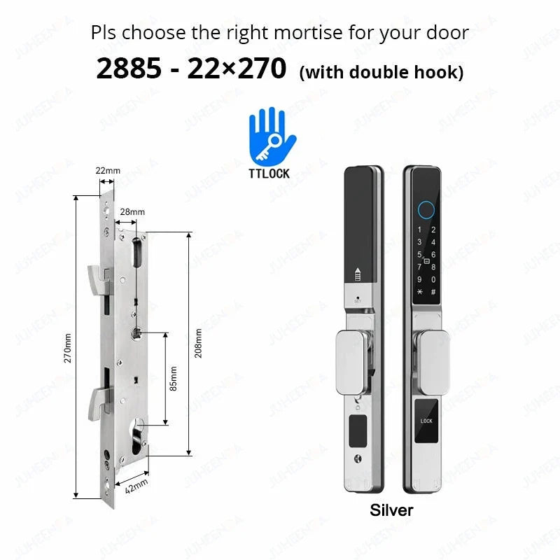 Smart Waterproof Sliding Door Lock with TTLock & Alexa Integration