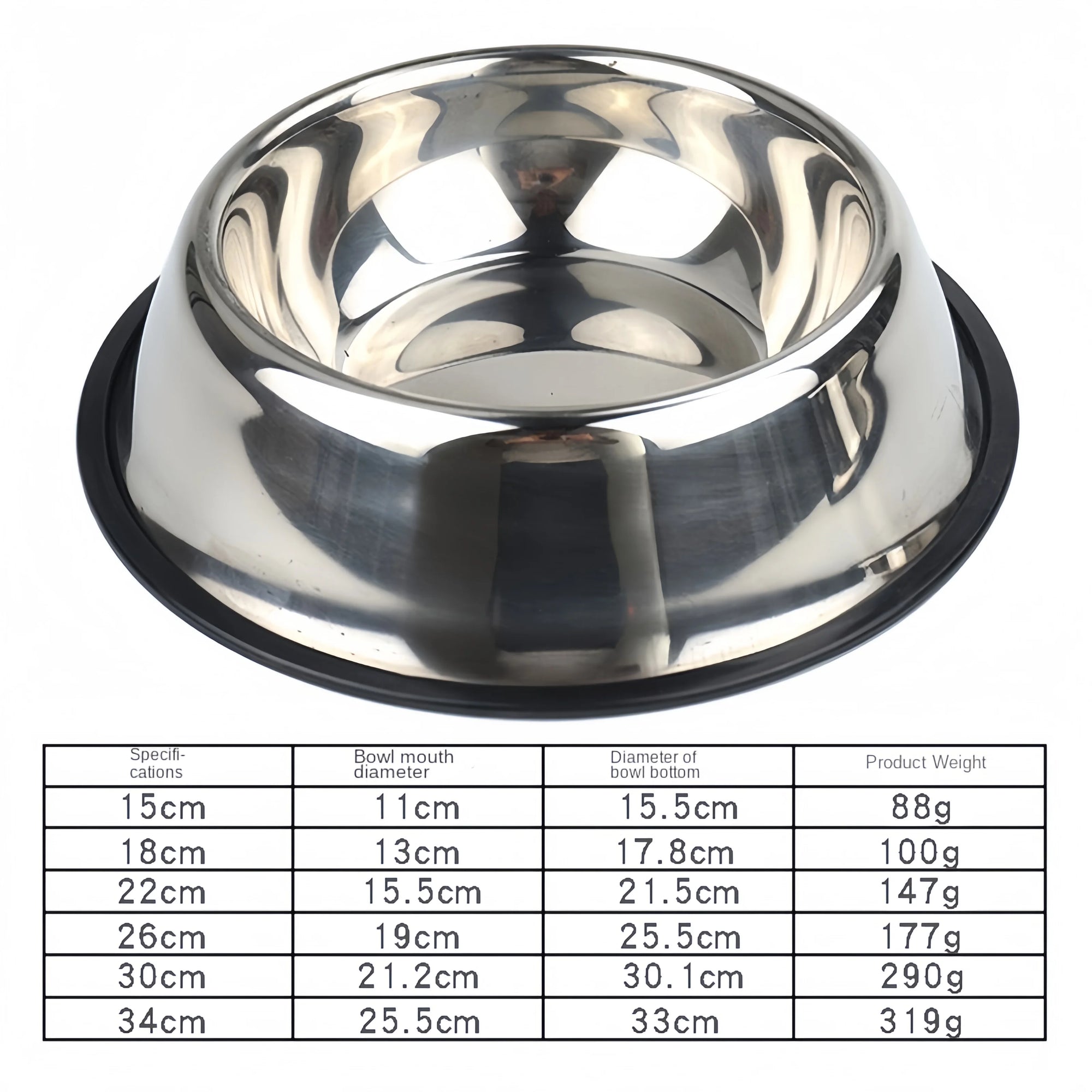 Durable Stainless Steel Pet Feeding Bowl - Easy to Clean & Maintain