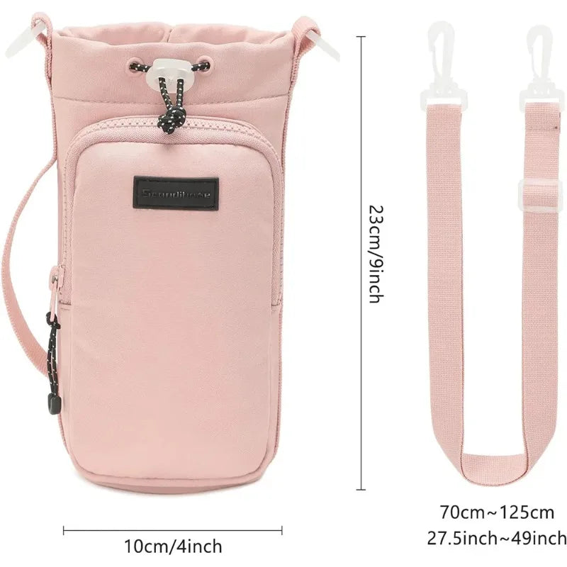 Adjustable Portable Water Bottle Sleeve for Hiking & Gym - Crossbody Bag