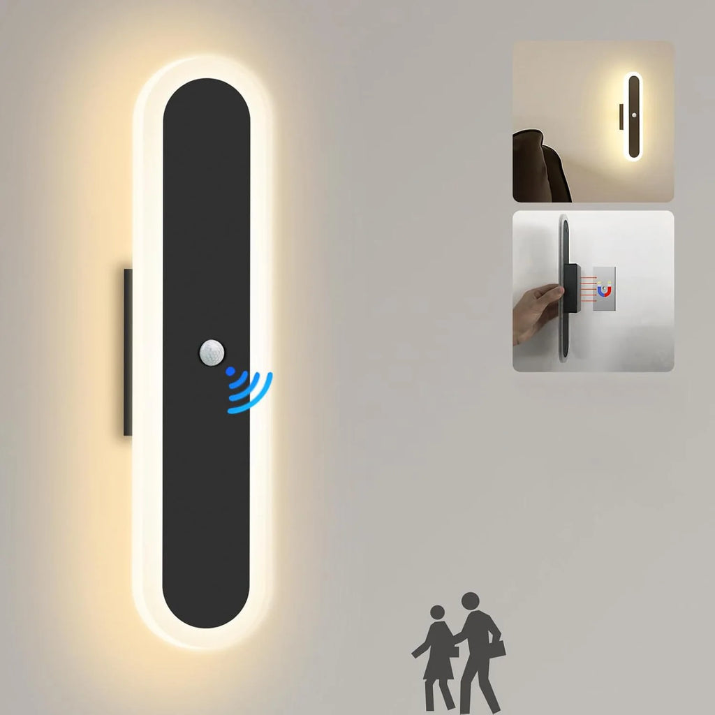 Rechargeable Indoor Wall Light with Motion Sensor - Elegant & Versatile