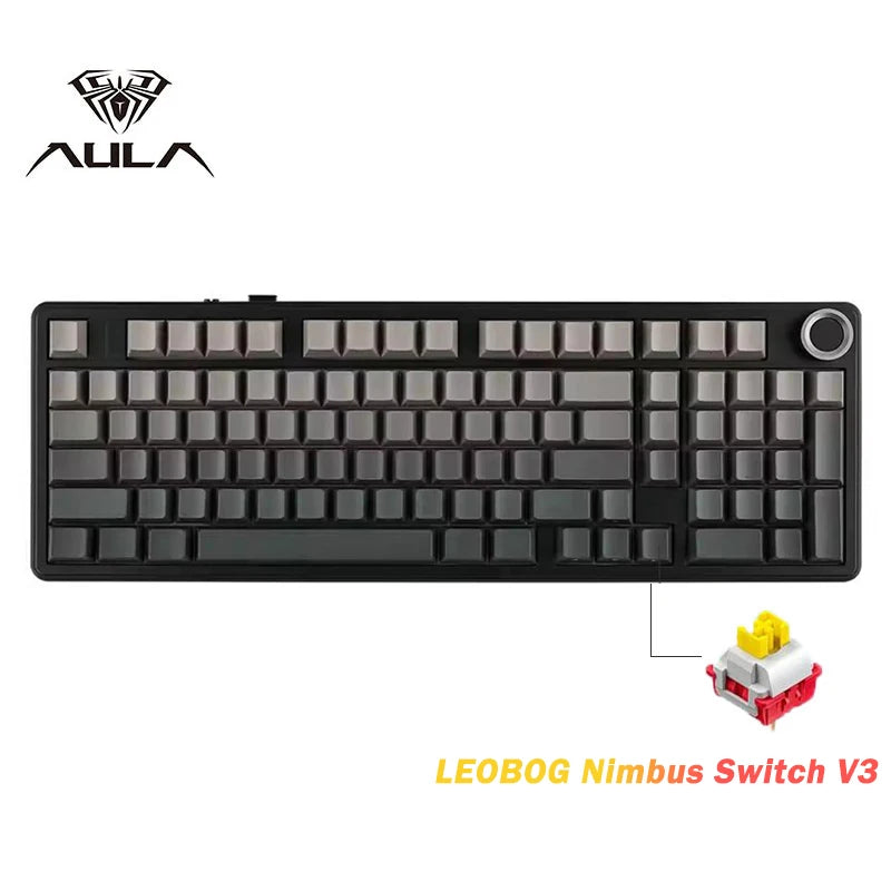 AULA F99 PRO Wireless Mechanical Gaming Keyboard - Tri-Mode, Compact