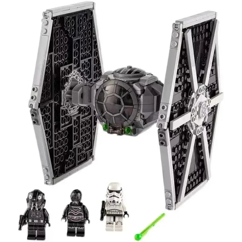 Imperial Tie Fighter Building Blocks Model Kit - Educational Space Toy