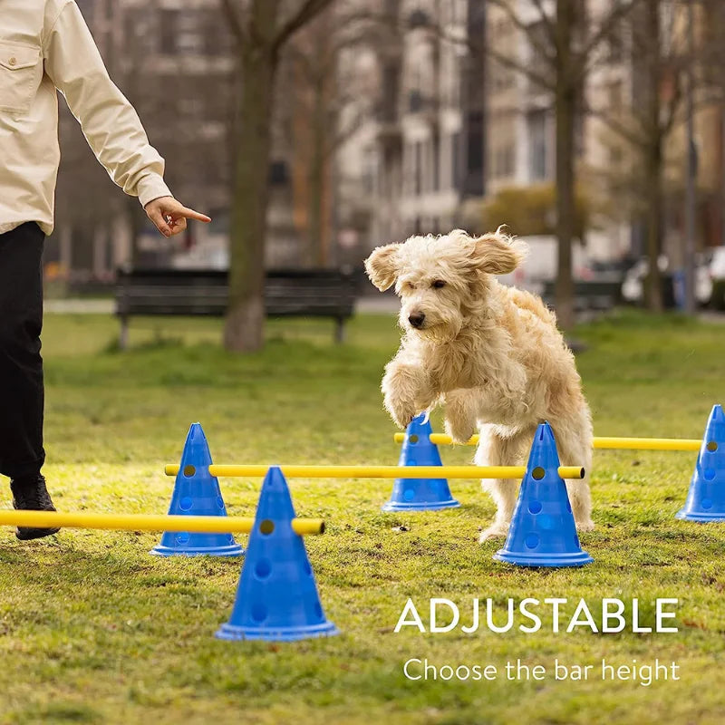Dog Agility Training Set - Jumping Bar & Obstacle Course Equipment