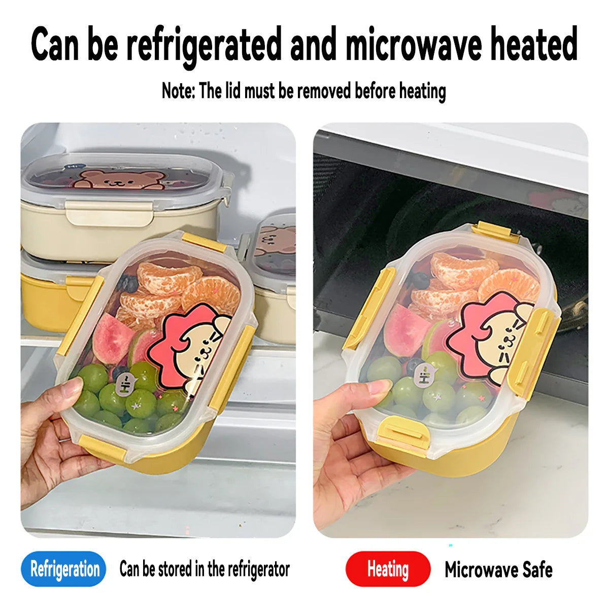 900ml Stainless Steel Leak-proof Lunch Box – Eco-Friendly & Microwave Safe