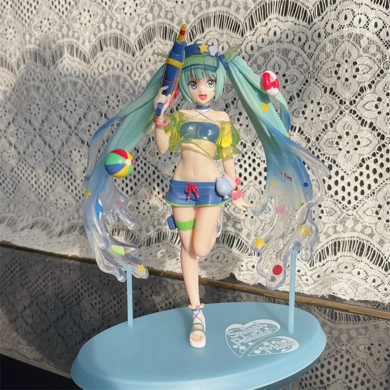 Hatsune Miku Summer Fun PVC Figure with Water Theme - 22cm