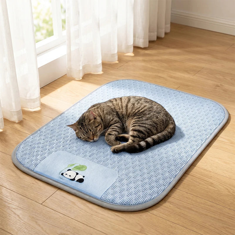 Cooling Pet Bed Mat - Breathable and Washable for Dogs & Cats