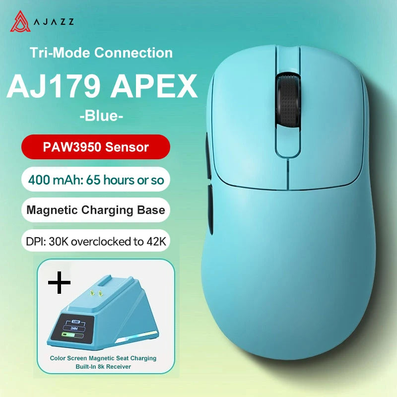 AJAZZ AJ179 V2 MAX 42000 DPI Ergonomic Wireless Gaming Mouse