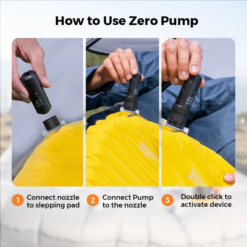 FLExtail Zero Portable Air Pump - Compact Electric Inflator for Camping