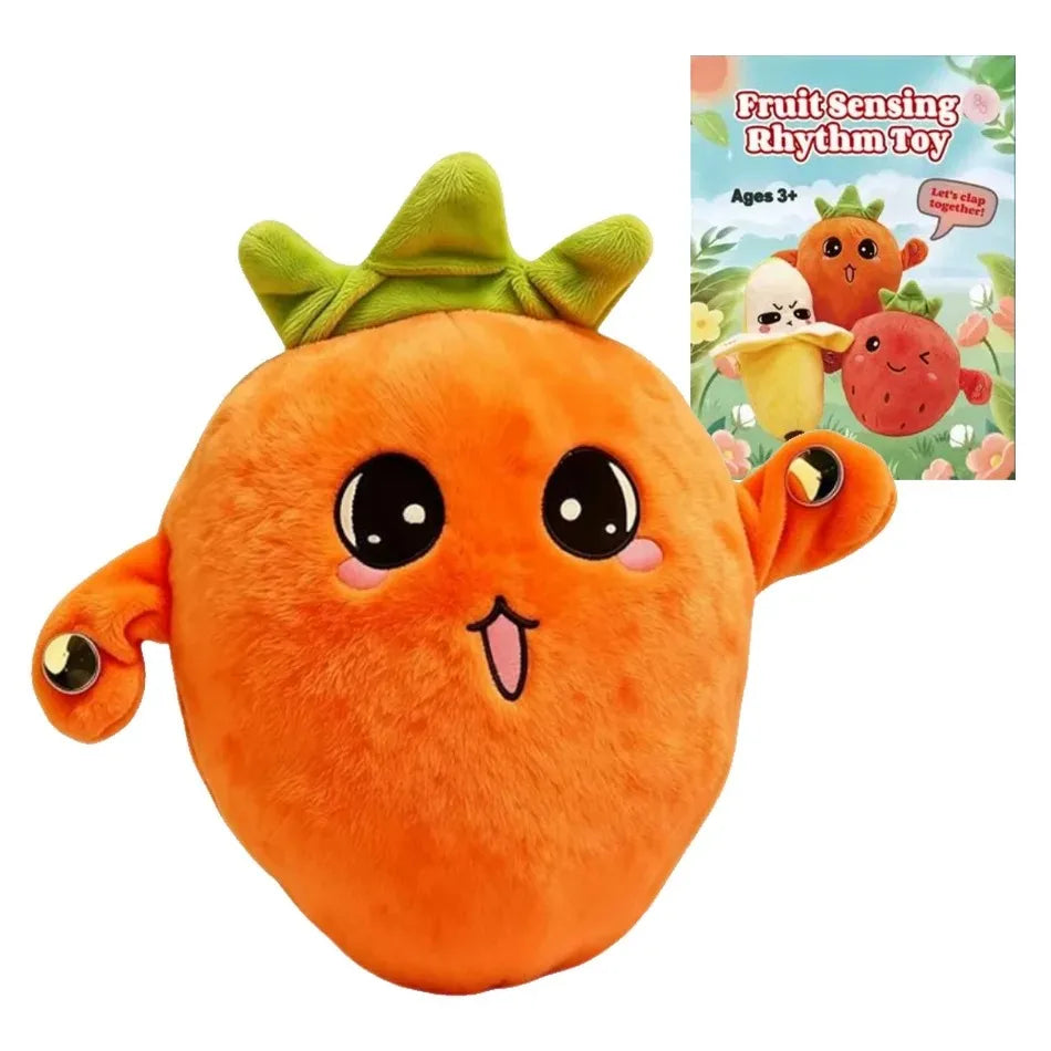 Interactive Musical Carrot Plush Toy for Parent-Child Fun