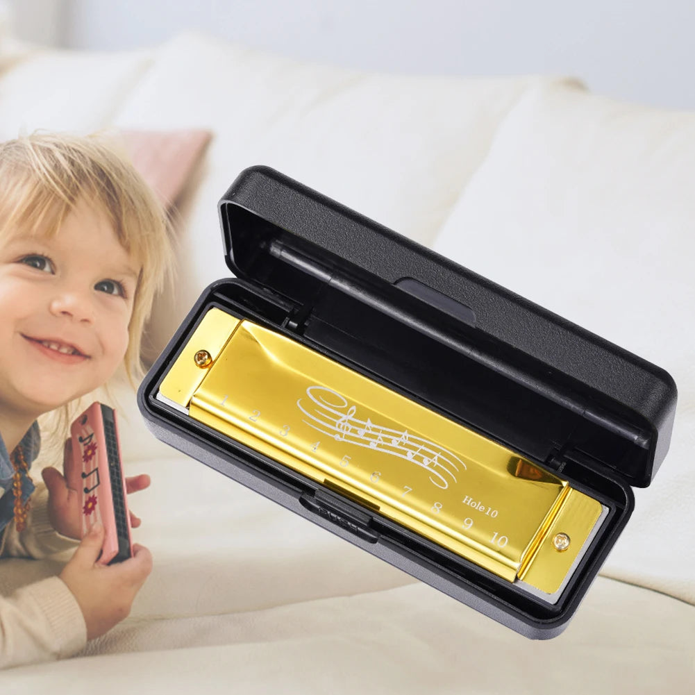 10 Hole 20 Tone Harmonica for Beginners - Portable Music Instrument
