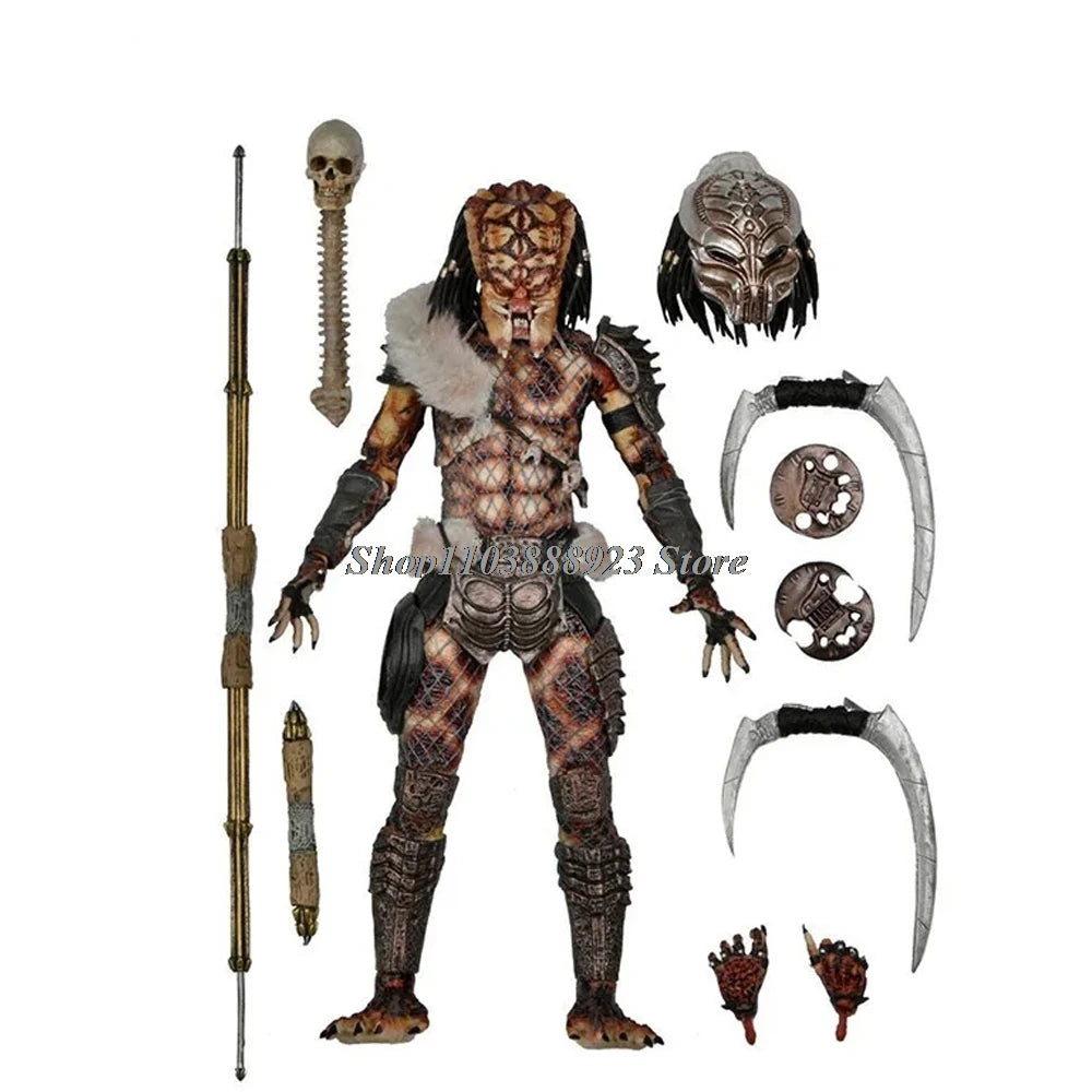Ultimate Jungle Hunter Predator Alien Figure - Shaman Elder Model Toy