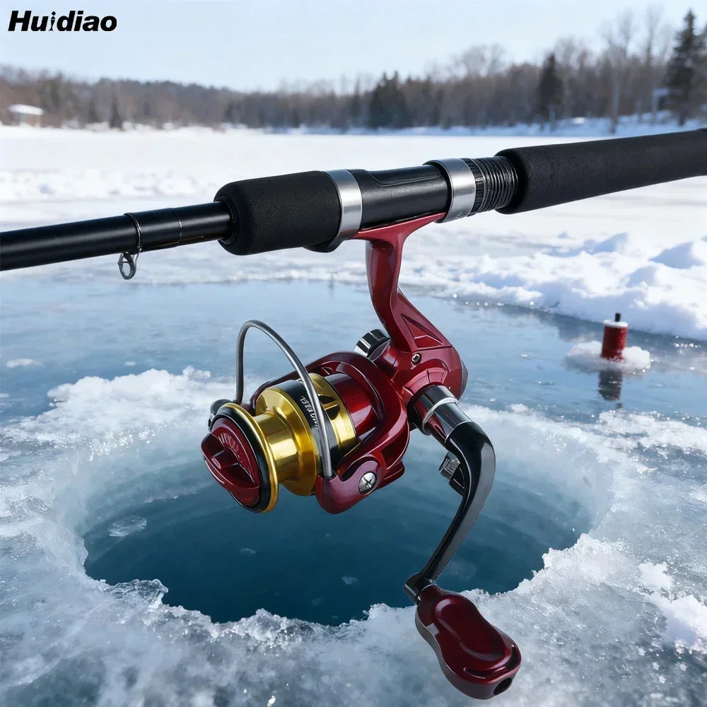 HUIDIAO Ultralight Spinning Reel 1000 Series for Ice Fishing