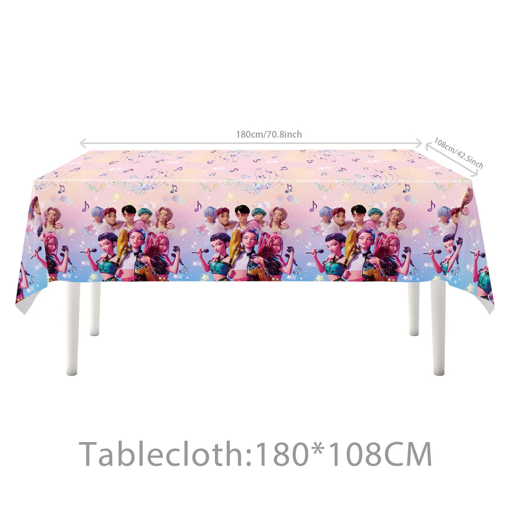 K-Pop Demon Hunters Birthday Party Supplies - Plates, Cups, Napkins & Decor