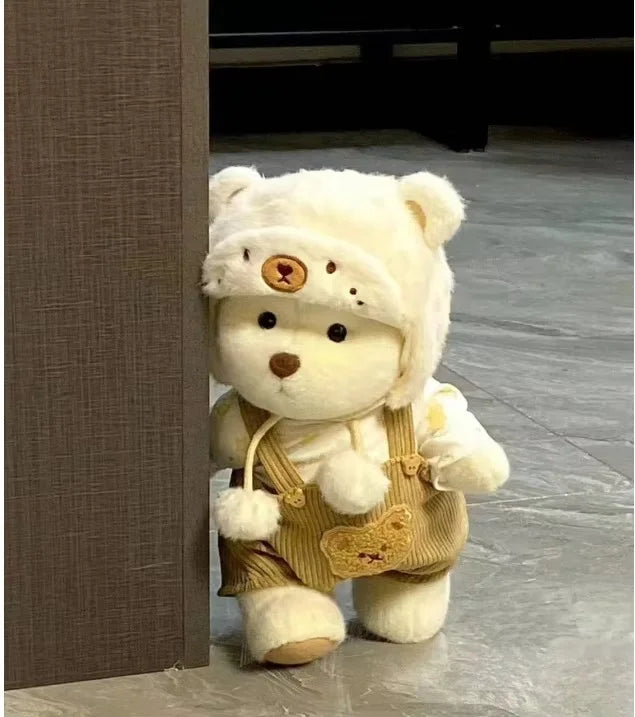 30cm Plush Teddy Bear - Handmade Kawaii Doll for Creative Dress Up