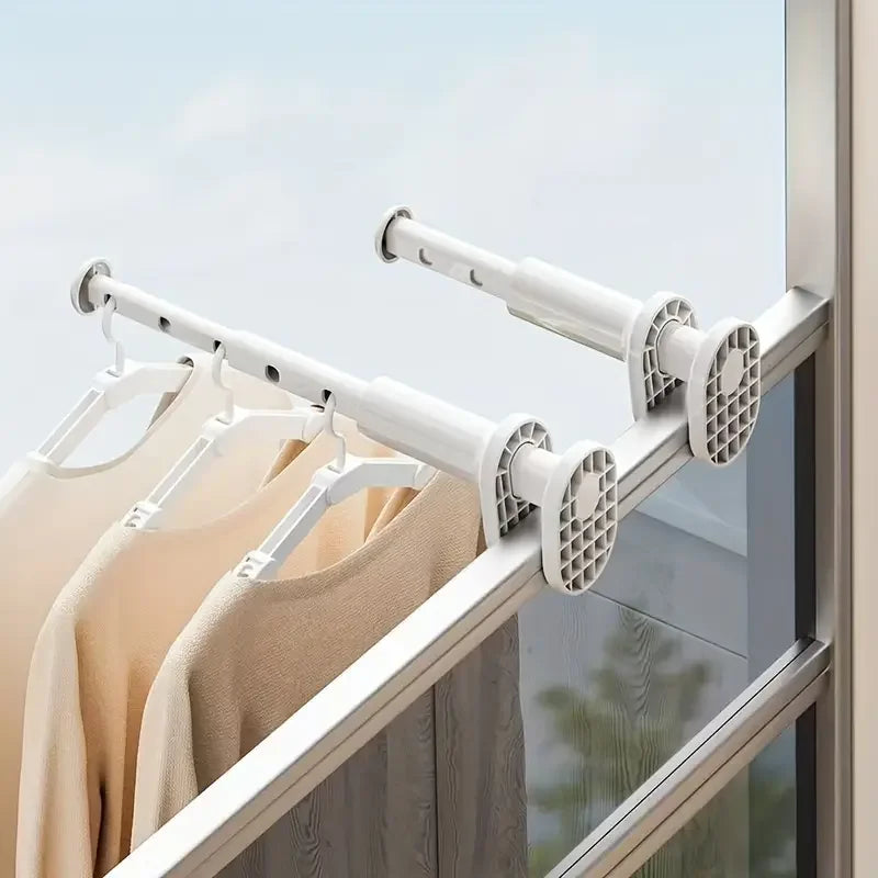 Thickened Portable Folding Hangers - Extendable Travel Clothes Rack