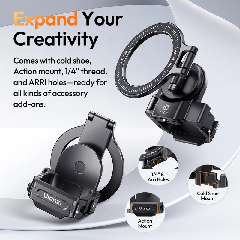 Ulanzi PM01 Magnetic Expansion Adapter for iPhone Vlog Kit