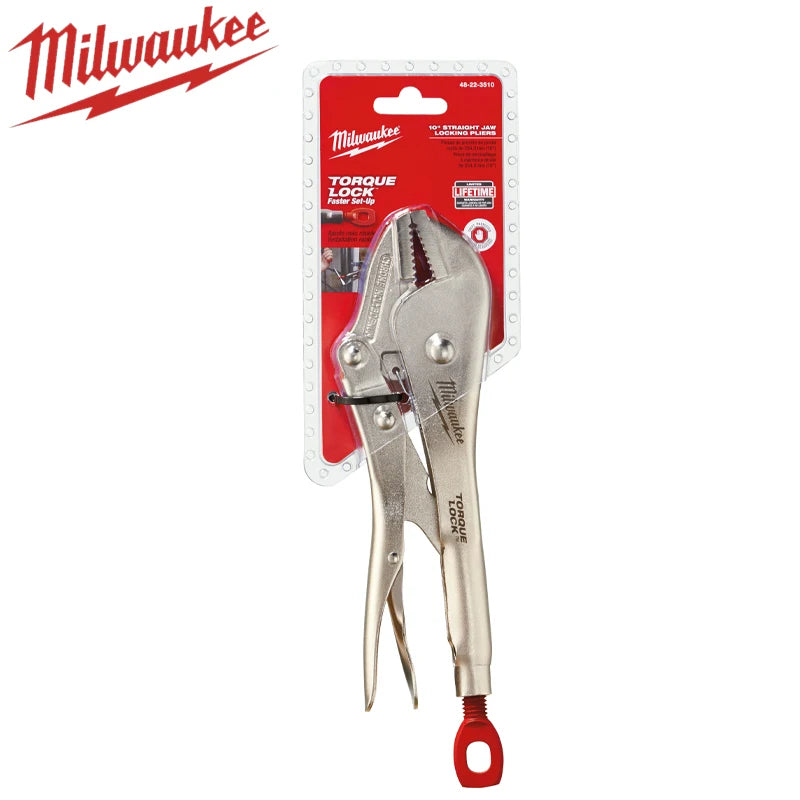 Milwaukee 10" Torque Lock Straight Jaw Locking Pliers - Durable & Ergonomic