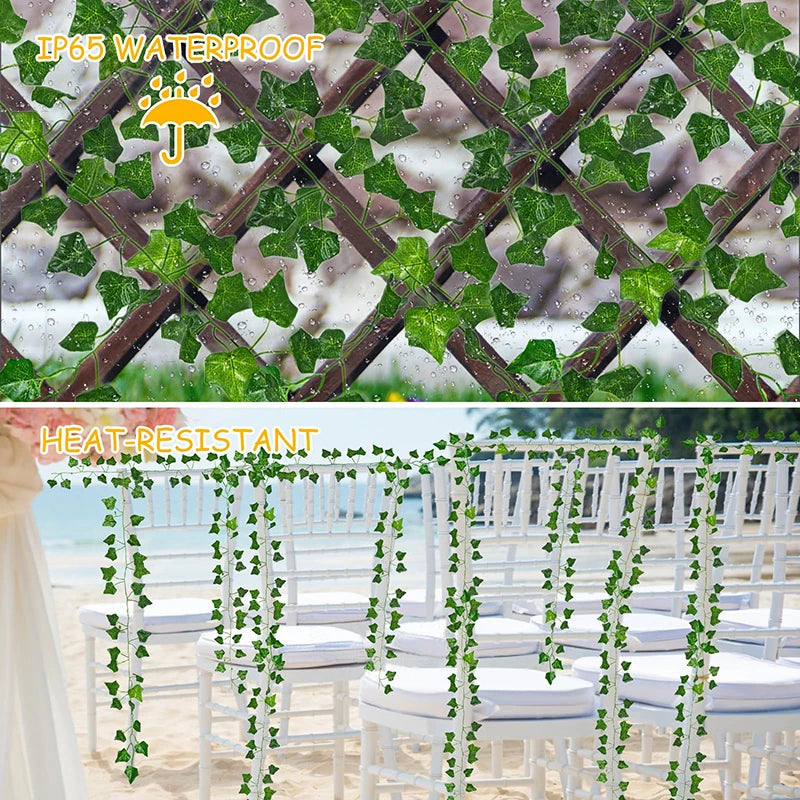 Solar Rattan String Lights - 8 Mode Fairy Lamp for Outdoor Décor