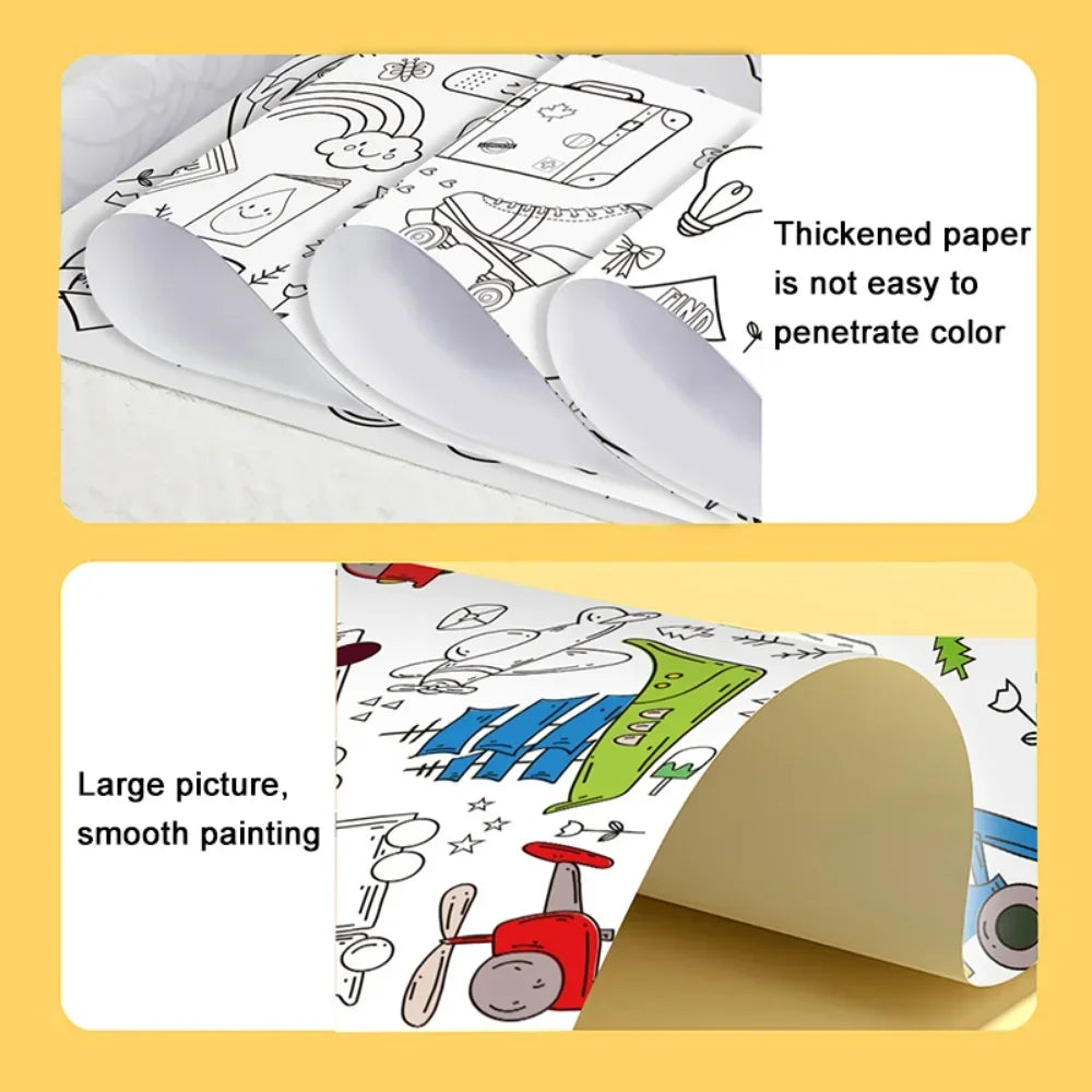 Creative Kids Drawing Roll - DIY Graffiti Scroll for Colorful Fun