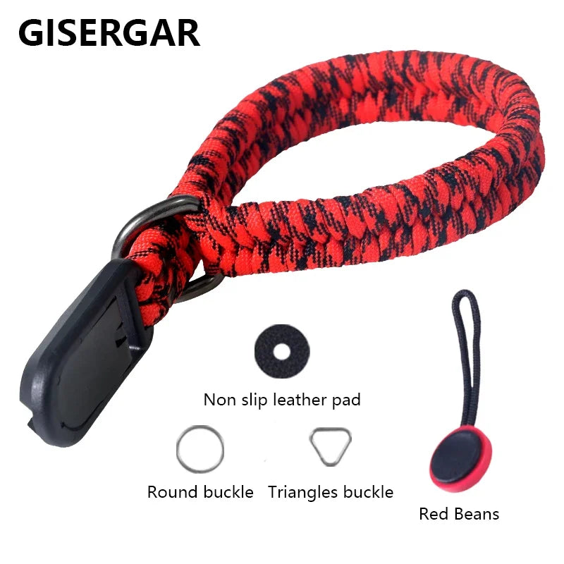 Adjustable Hand-Braided Camera Wrist Strap for Nikon, Canon, Sony