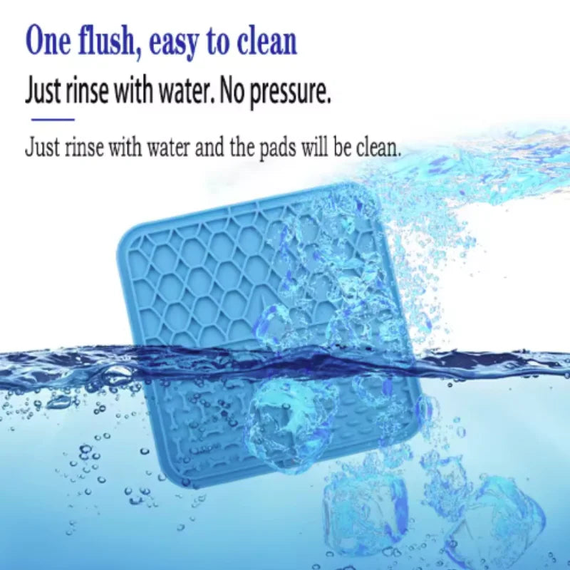 Silicone Pet Lick Mat - Slow Feeder & Bath Distraction for Dogs