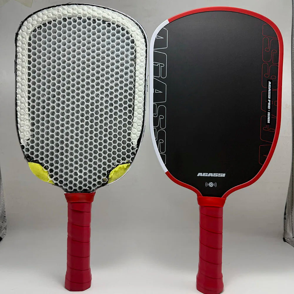Agassi Pro Carbon Fiber Pickleball Paddle - Large Sweet Spot & Stability