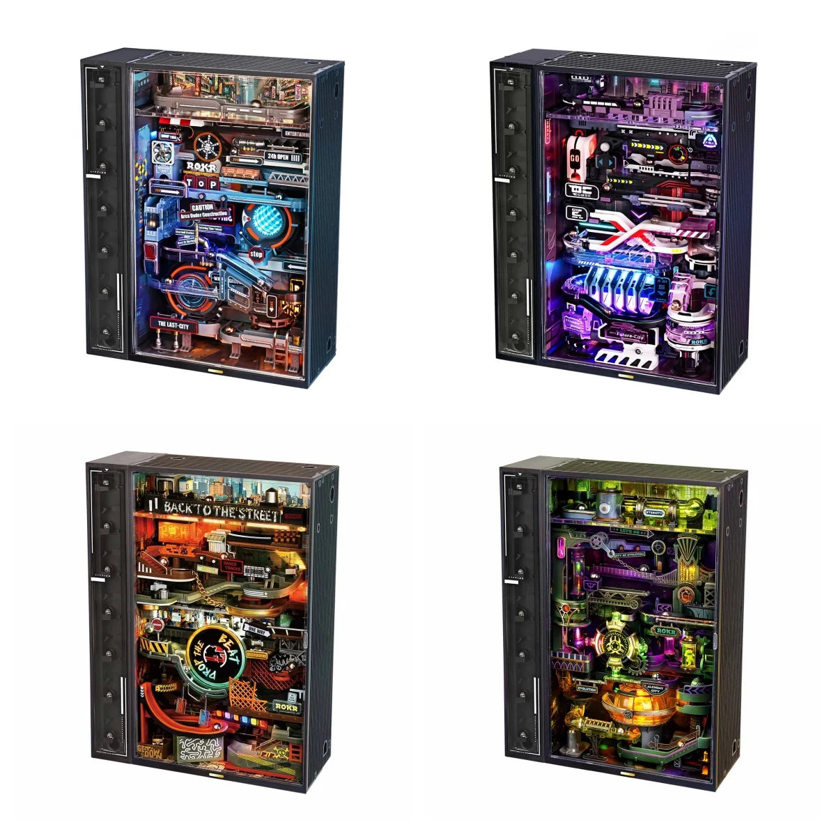 Cyberpunk Marble Run 3D Puzzle DIY Model - Interactive Home Decor