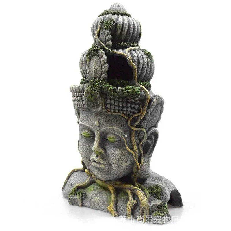 Elegant Resin Guanyin Bodhisattva Aquarium Ornament for Fish Tanks