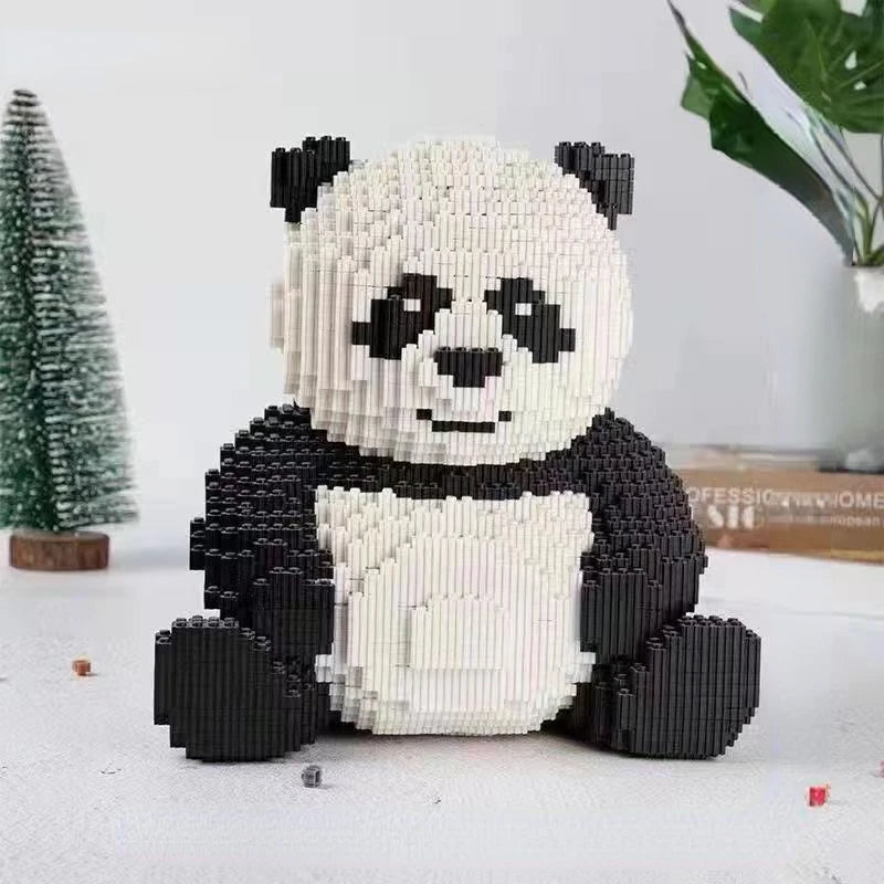 Creative Giant Panda Block Set - 3D Assembly Toy for All Ages