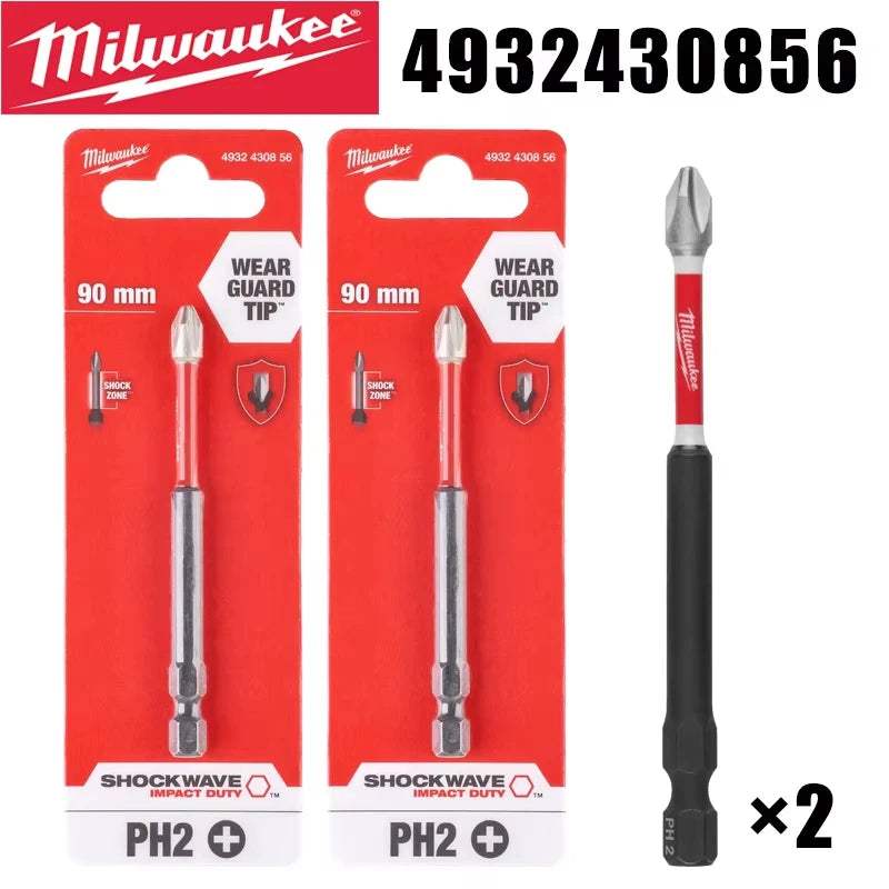 Milwaukee Shockwave PH2 Impact Drill Bits Set - Durable & Versatile