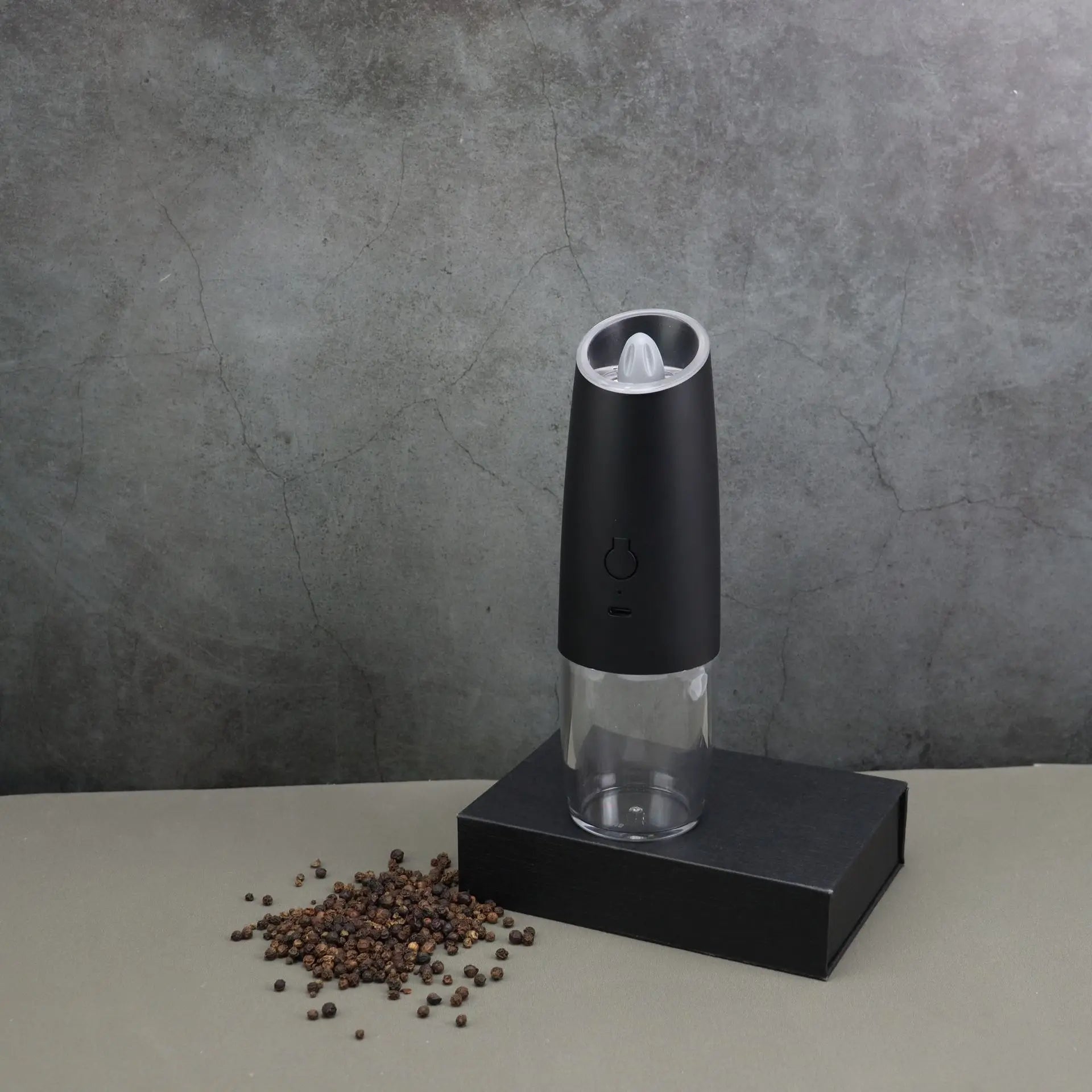 USB Rechargeable Electric Pepper Grinder Set - Adjustable Coarseness