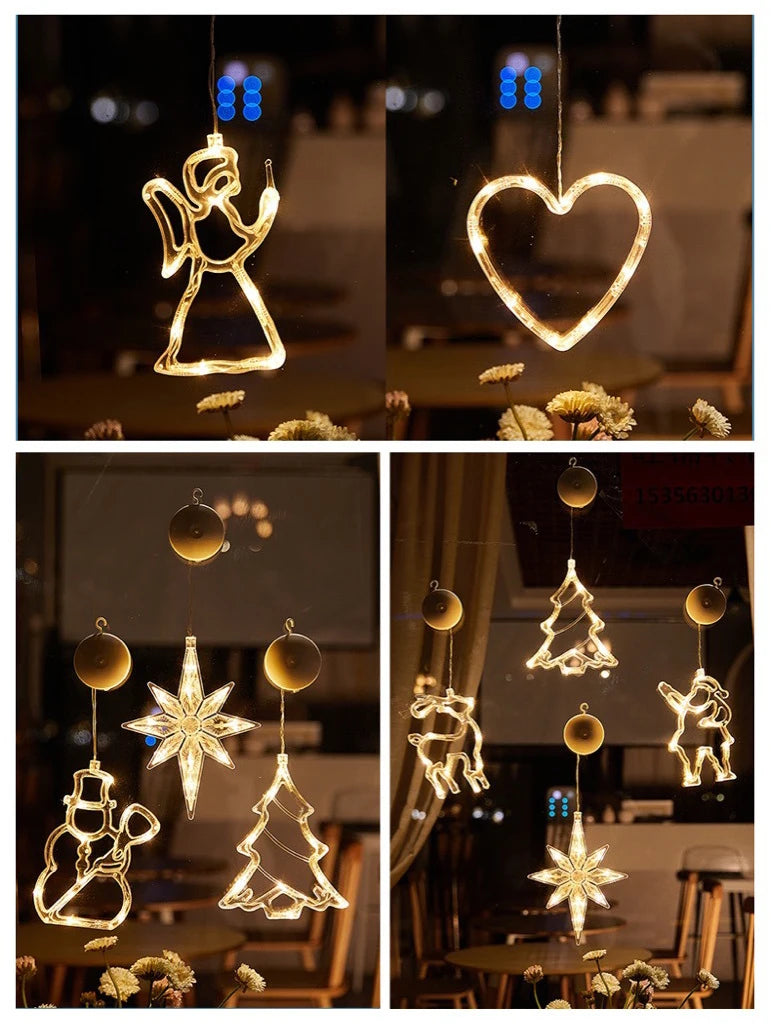 Battery-Powered LED Window Lights – Easy Holiday Decor