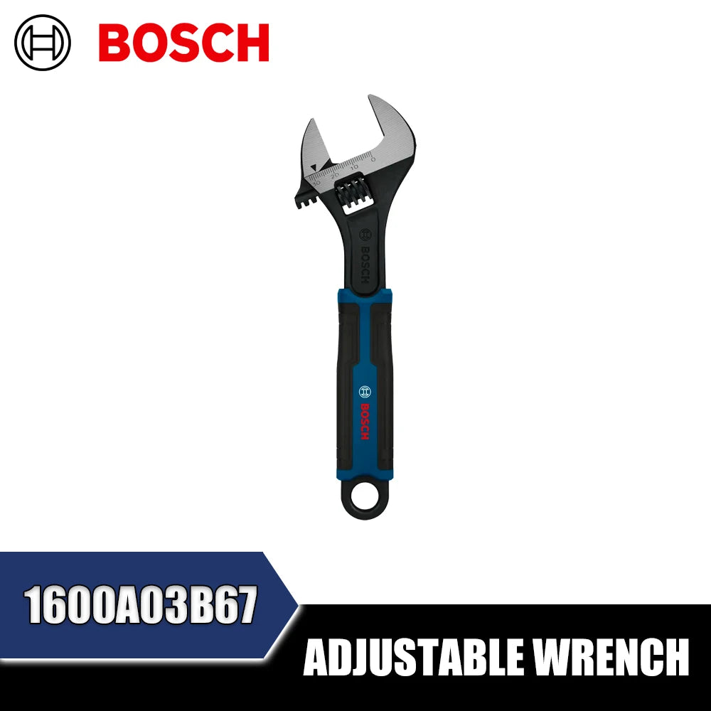 BOSCH Adjustable Wrench Set – 6, 8, 10, 12 Inch Hand Tools