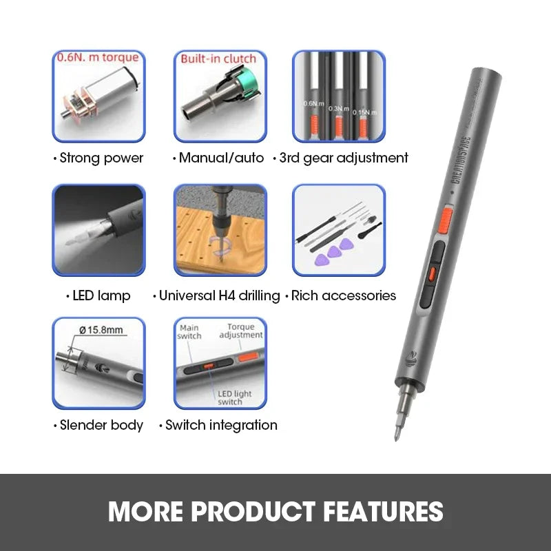 CreationSpace Precision Electric Screwdriver Set - Versatile & Efficient